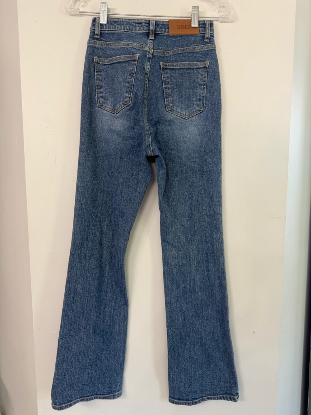 Omen by Ordinairement bootcut slight flare medium wash denim jeans Women’s Small - Picture 10 of 11